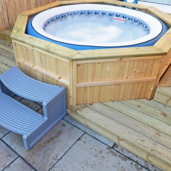 New hot tub installation