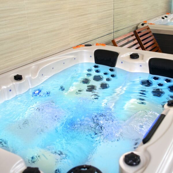 New hot tub installation