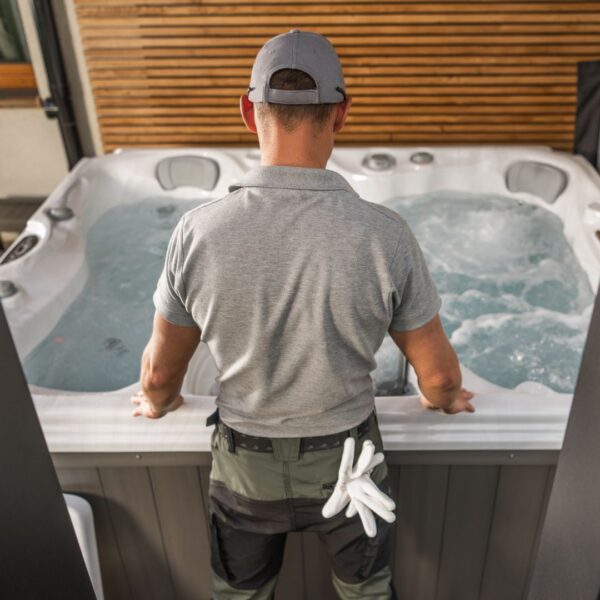 Hot tub installation
