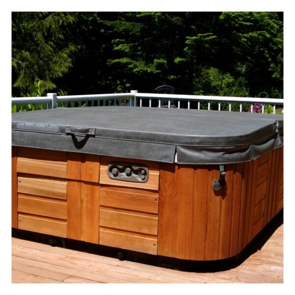 covered hot tub