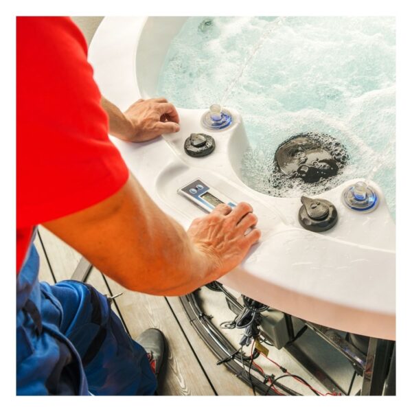professional outdoor spa installation