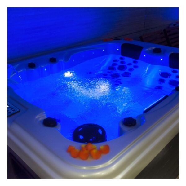 led lighting in a hot tub