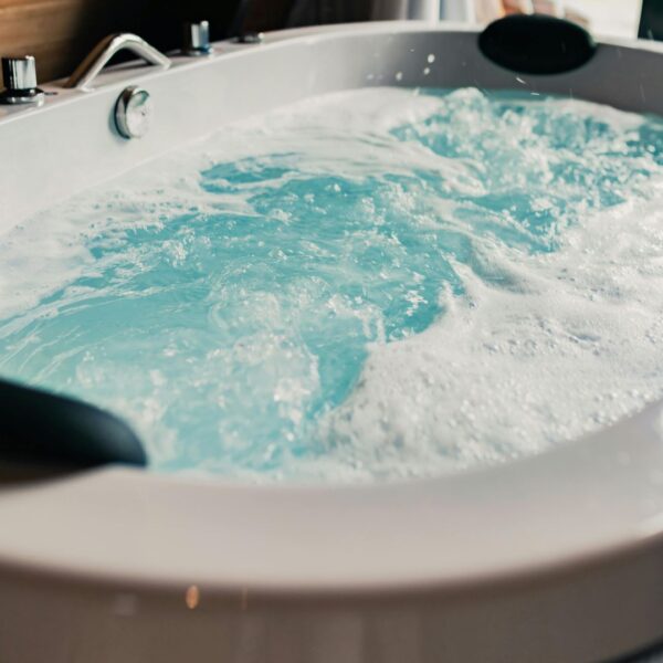 hot tub bubbling