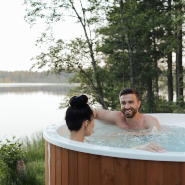couple in spa