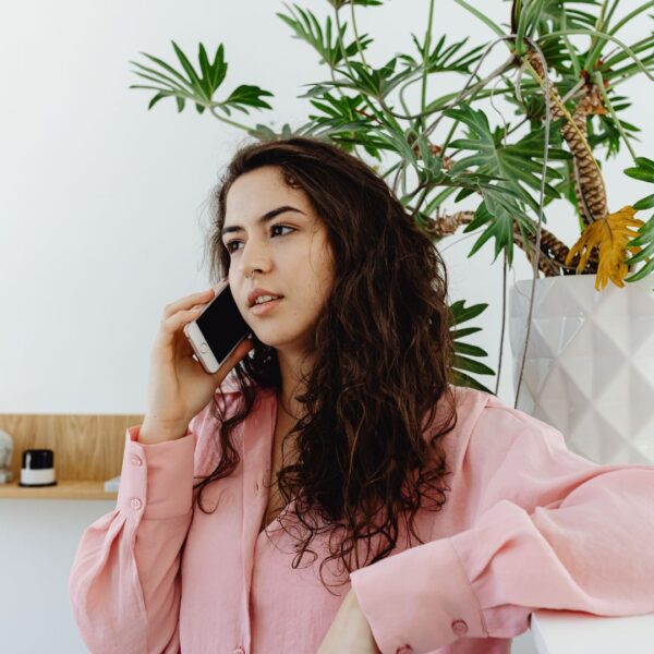 woman on the phone